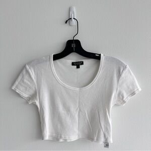 Topshop White Crop Top